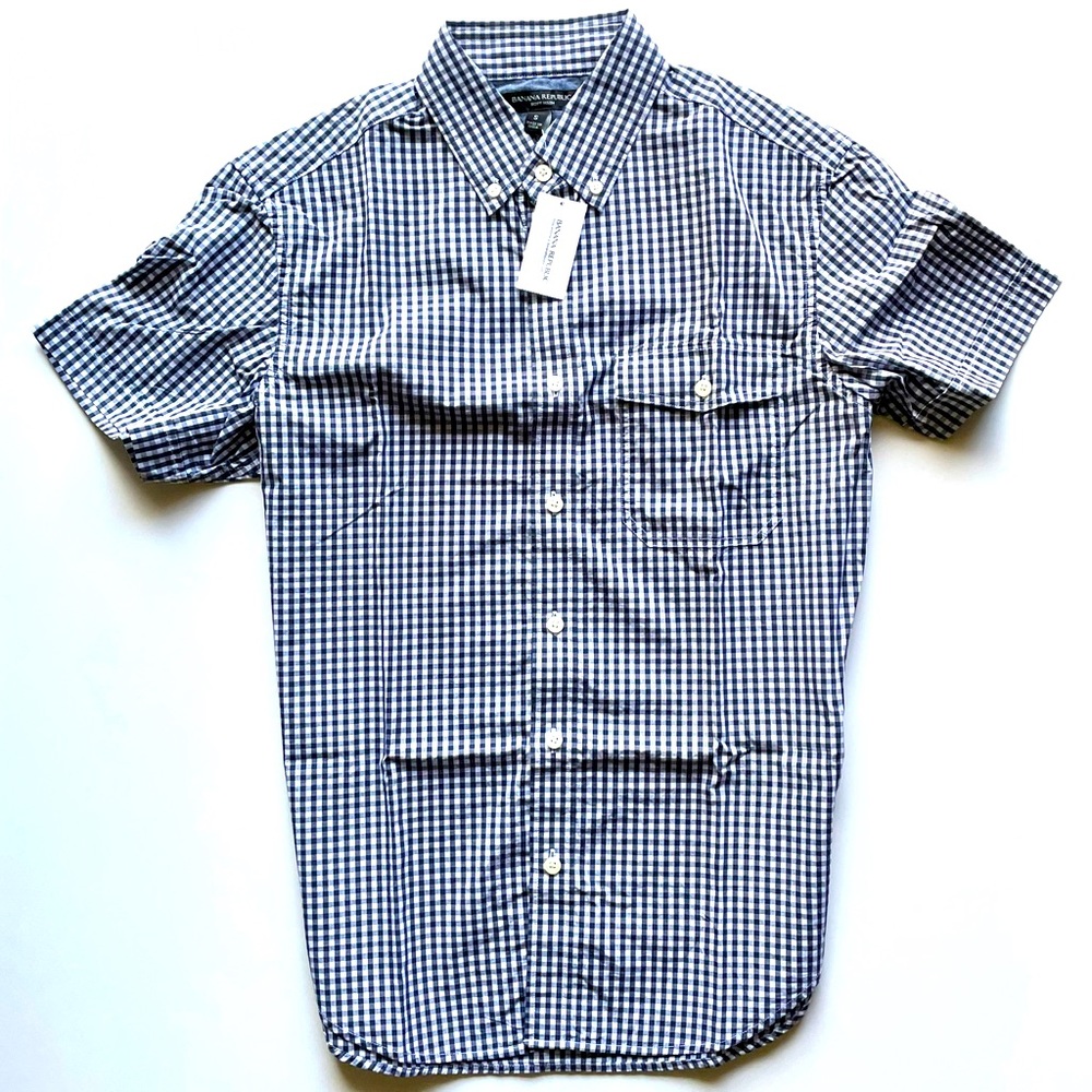 NEW Banana Republic Plaid Button Down Shirt